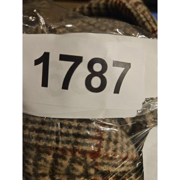 Democracy Womens Sleeveless Plaid Vest Jacket Size L Fringe Belt Multicolor - Picture 7 of 7